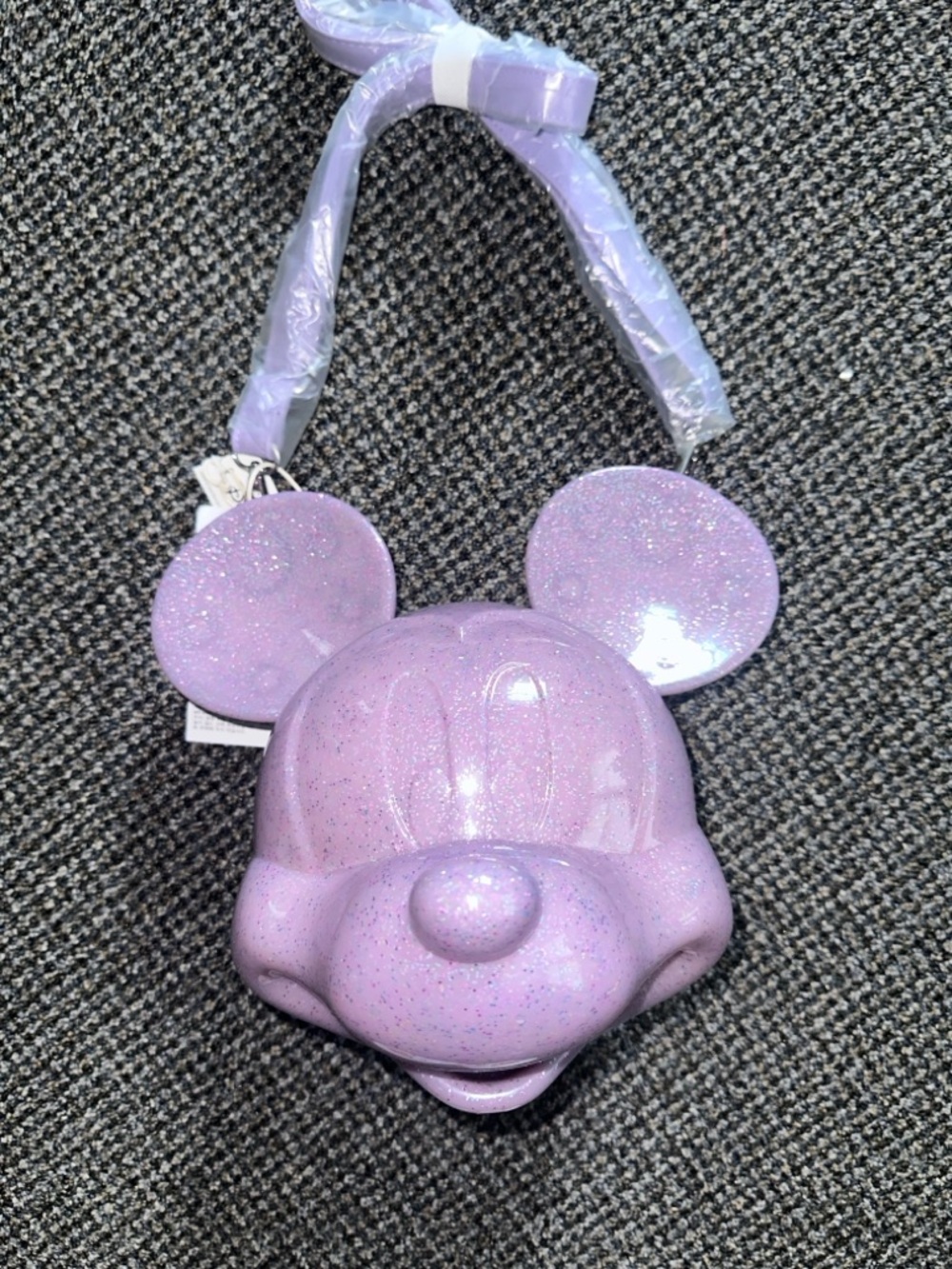 Disney Glitter Mickey Mouse Crossbody Bag - Lavender